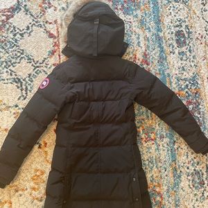 Canada Goose Black Puffer Jacket with Fur Trim